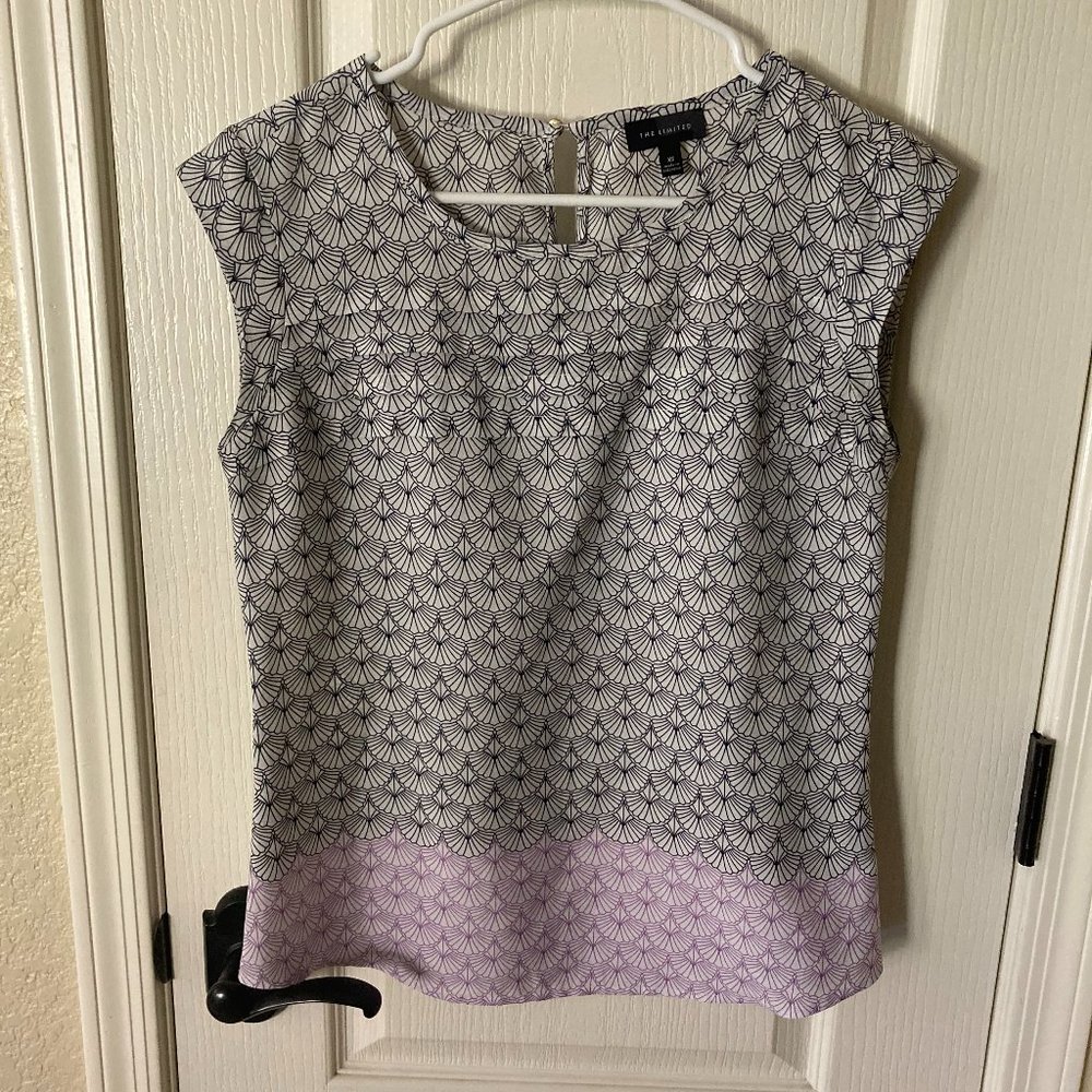 The Limited patterned top | Dark Blue/Purple | XS